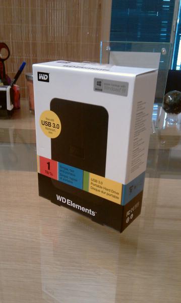 Disk dur externe WD 1To USB3  85 euros