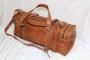Leather Bag Moroccan Tan leather Travel bag large Moroccan leather design