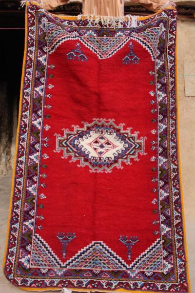 Red Moroccan rug, Berber rug, Moroccan rug handmade, Moroccan carpet, unique rug