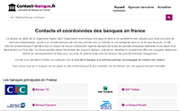 Contacts, coordonnes et infos des agences bancaires de France