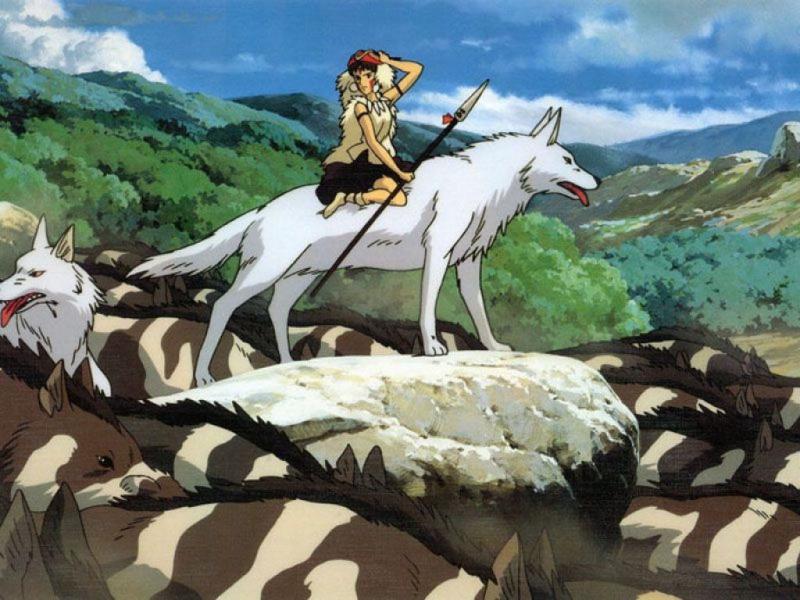 Wallpaper Louves Mononoke