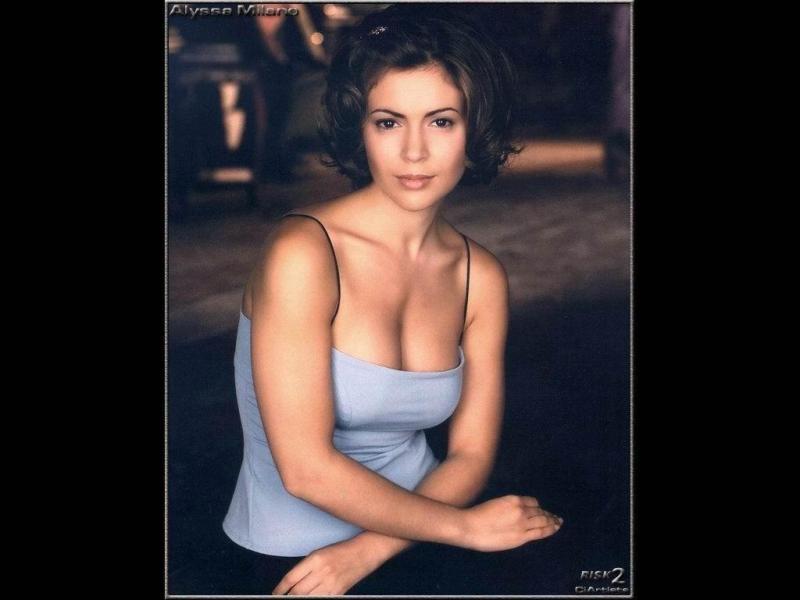 Wallpaper belle fille Alyssa Milano