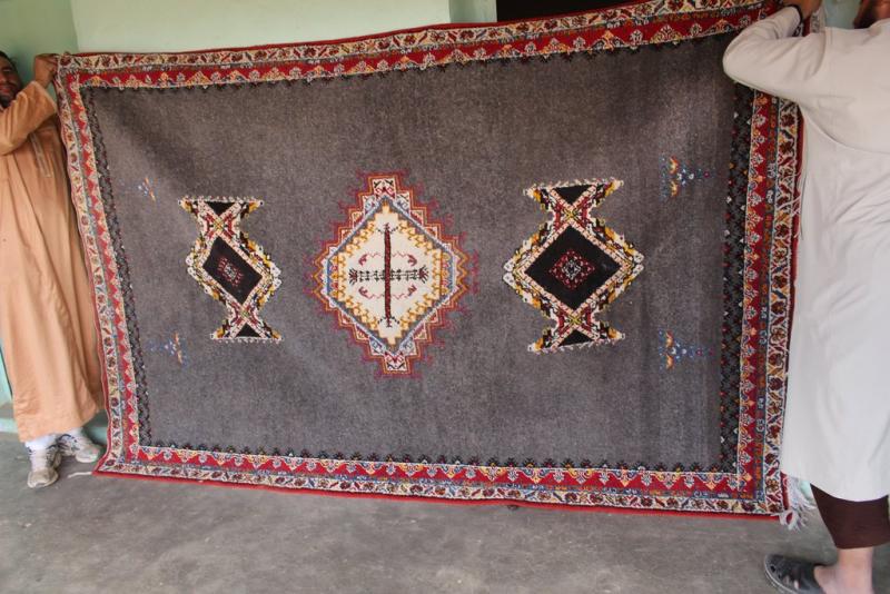 Gray rug, Moroccan carpet, unique Taznakht rug, Vintage rug, Berber rug, Moroccan rug handmade,