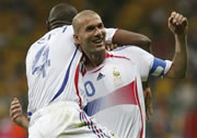 Victoire des Bleus à plein régime, un Zidane de gala 1 - 0 contre le brésil 1er juillet 2006
