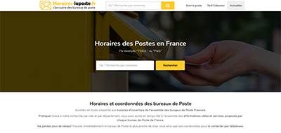 Horaires la poste: Contacts et horaires d'ouverture des Postes en France